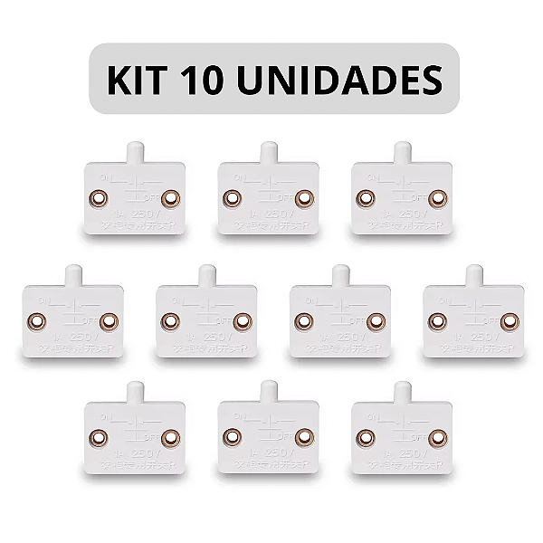 KIT 10 Módulo Interruptor de Porta Luz de LED Marcenaria Bivolt