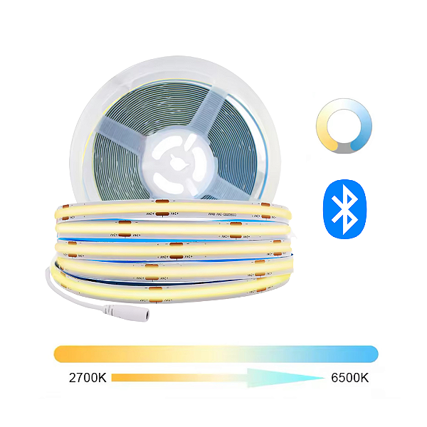 Fita LED COB Multicor CCT 28W 504 LED’s 24V IP20 5 Metros