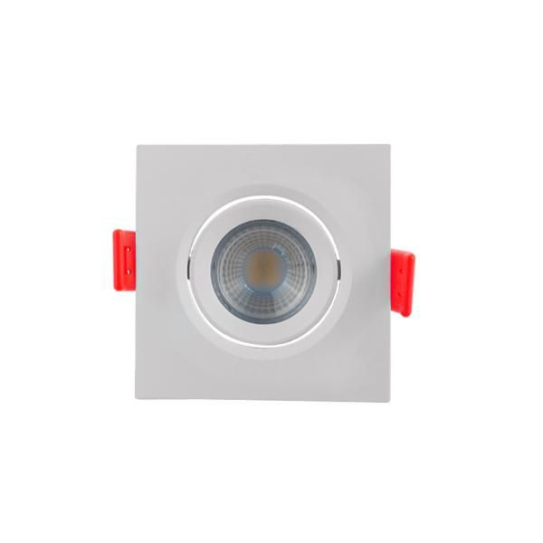 Spot 3W Quadrado LED COB Direcional Branco Quente