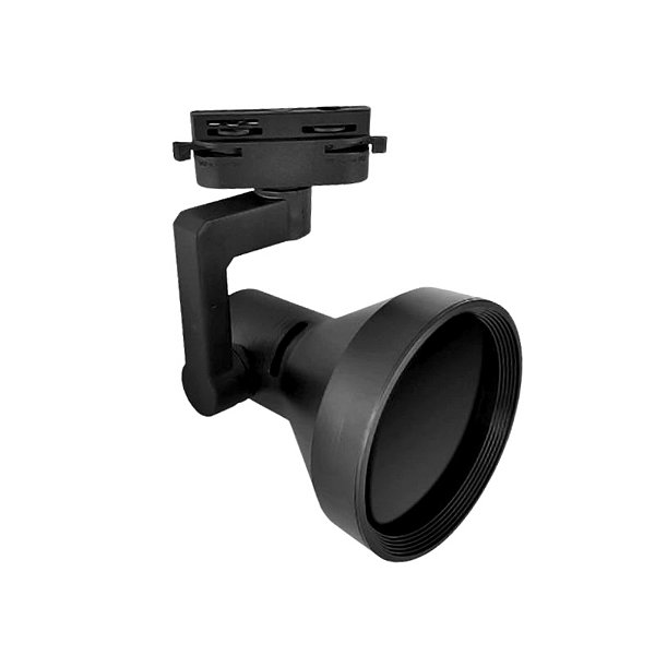 Spot PAR30 CDMR Trilho Eletrificado Preto Articulado E27 Bivolt