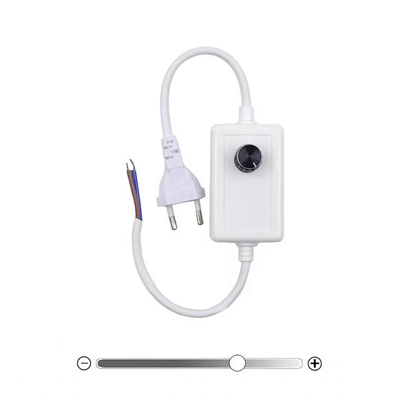Controlador Dimmer Fita LED Direto Na Rede Analógico Branco Bivolt
