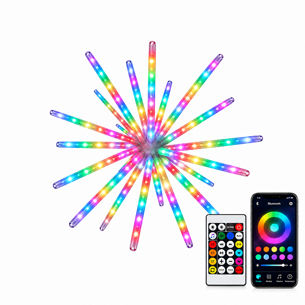 Sputnik LED Natal 60x60 RGB Digital IP44 Smart App Bivolt