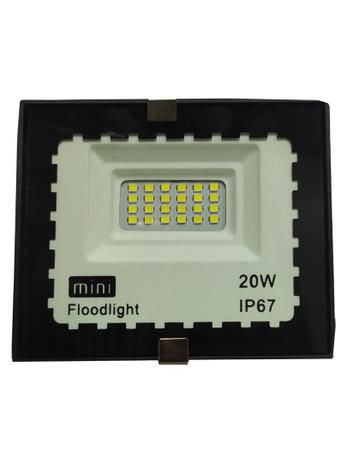 Refletor 20W LED SMD Slim Mini Holofote Branco Frio IP67 Bivolt