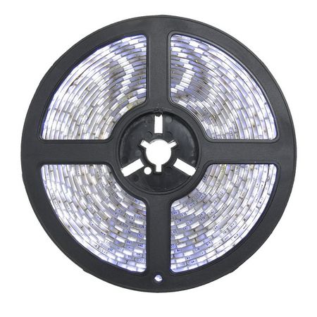 Fita LED 5050 Branco Frio 6500K 300 LED 7.2W / metro IP20 sem Silicone Rolo 5 metros 12V