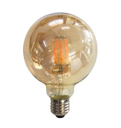 Lampada Filamento LED G95 Bulbo 4W Vintage Retro Industrial Design Filamento E27 2200K