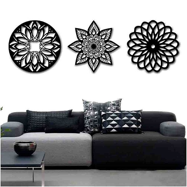 Kit Mandalas Decorativas Vazadas - MDF