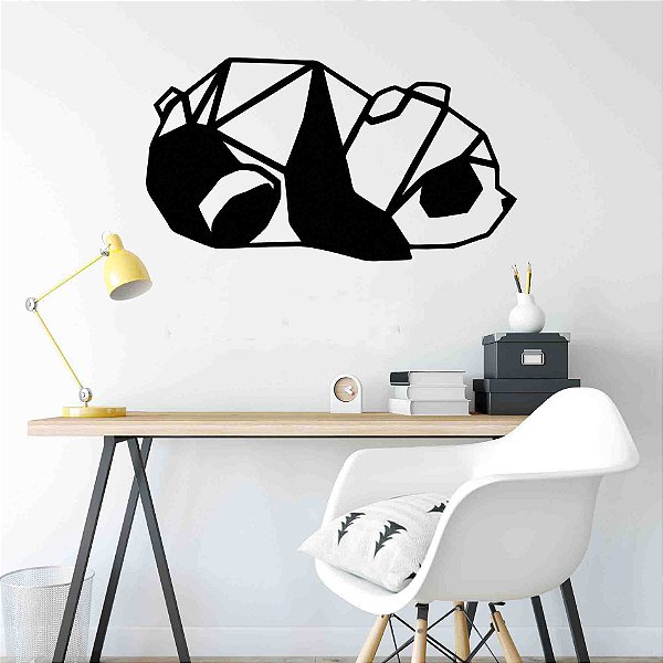 Quadro Decorativo Panda Vazado - MDF