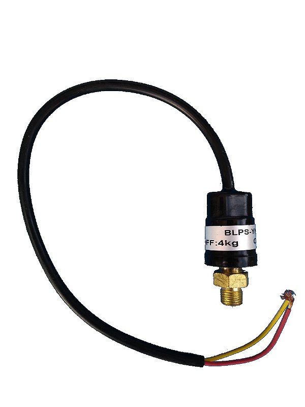 Pressostato Sensor De Pressão Original Do Compressor Para Aerógrafo Ar Direto On: 3Kg / 43PSI  Off: 4Kg / 57PSI