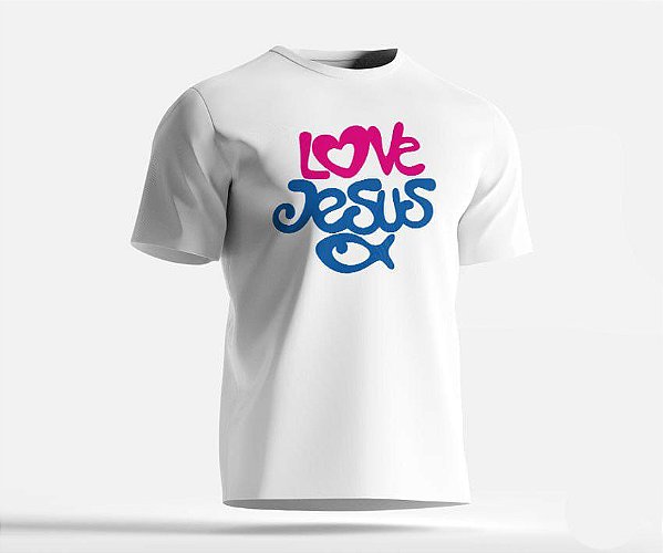 CAMISETA FRASE -  LOVE JESUS