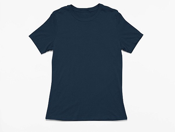 Camiseta Básica Infantil/Juvenil Gola Careca-Malha PV Marinho