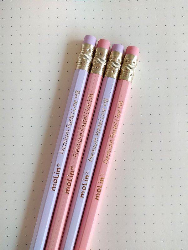 Conjunto 4 lápis Pastel