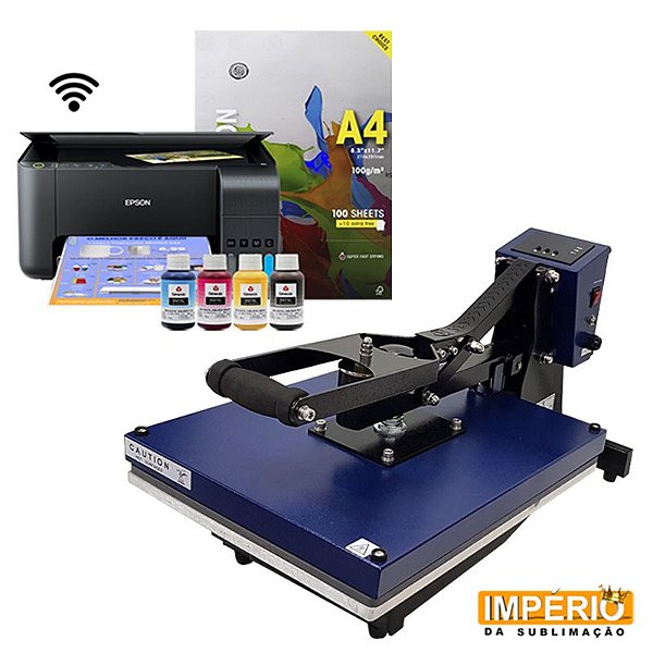Kit 09 - Prensa Plana 40x50 Mundi + Impressora Epson L3250