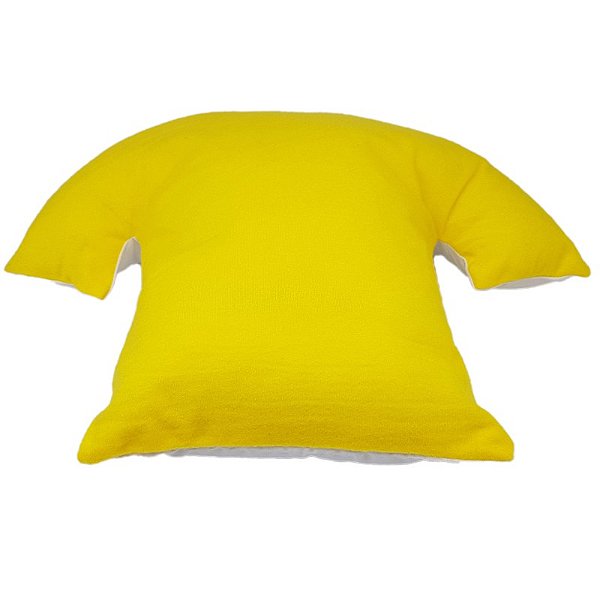 Almofada em formato de Camiseta Amarela para Sublimação