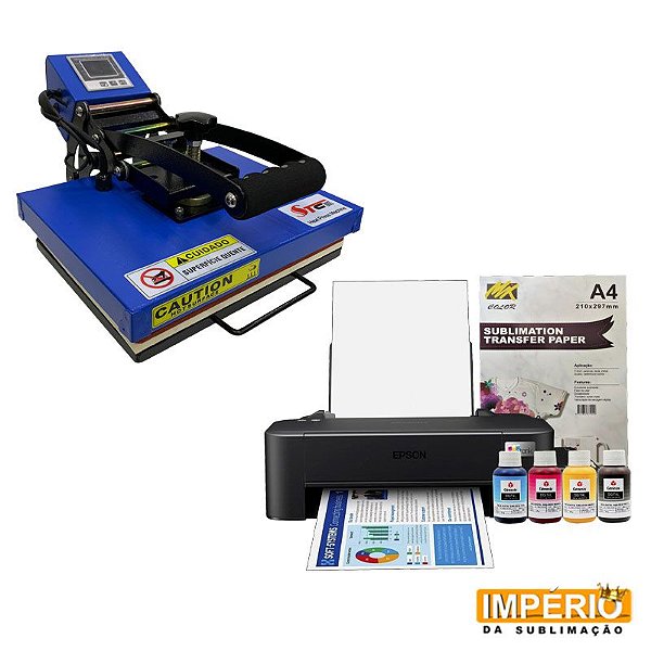 Kit  Inicial - Prensa plana deko 23x30 + Impressora Epson L121