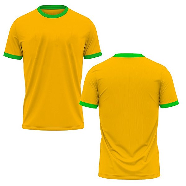 Camiseta copa amarela - do P ao GG (100% poliéster) - Império da Sublimação  | A Melhor Loja de Produtos para Sublimação