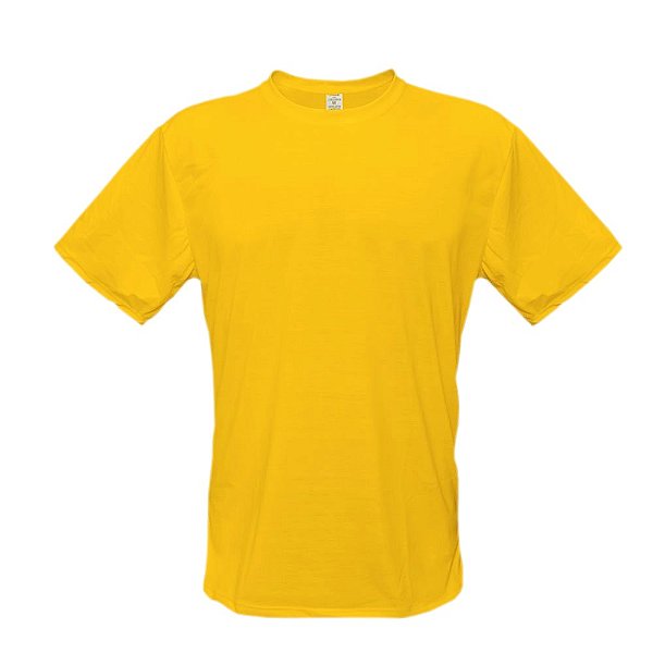 Camiseta amarelo ouro - do P ao XG (100% Poliéster)
