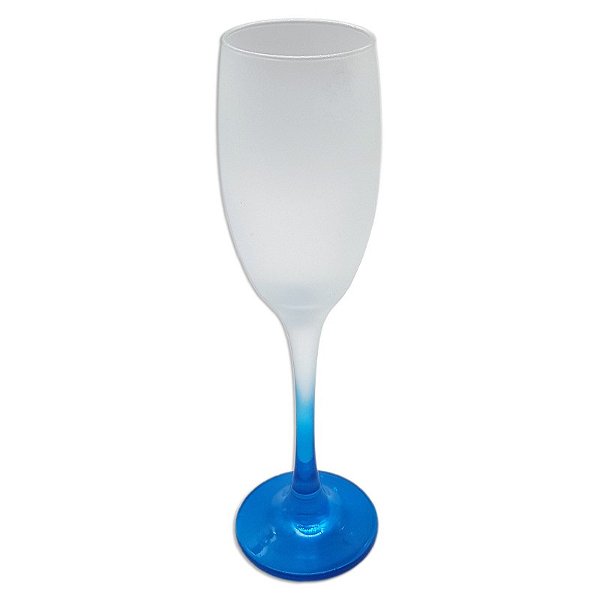 Taça barone azul jateado de vidro 190ml (p/ sublimação)