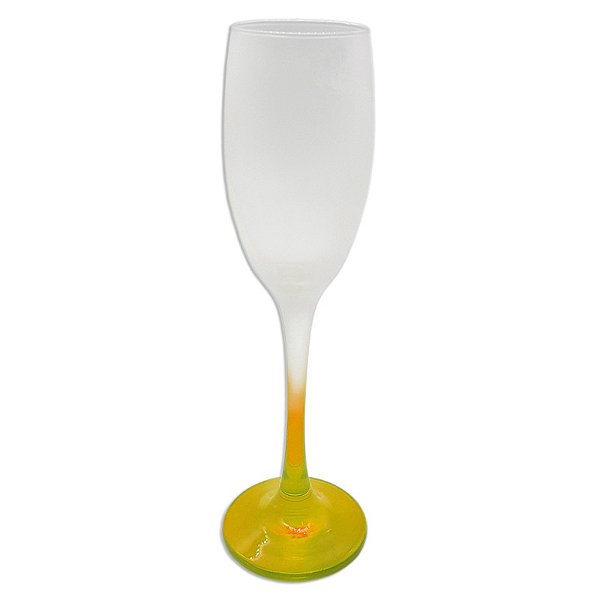 Taça barone amarelo jateado de vidro 190ml (p/ sublimação)