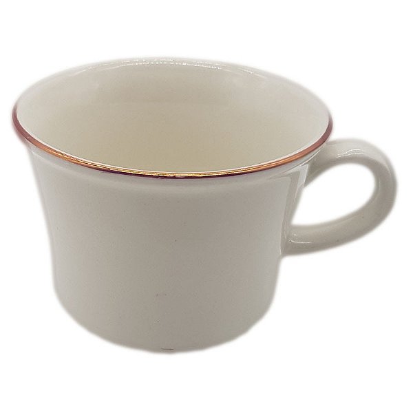 Xícara Perla para Sublimação Ceramica com Borda Cobre 240ml