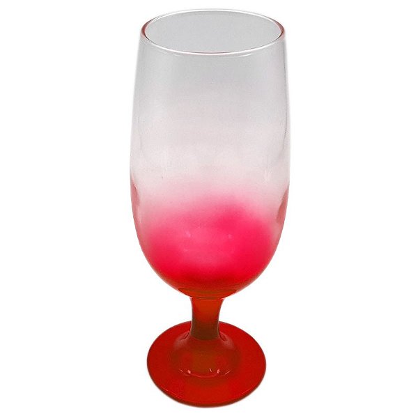 Taça tulipa vermelho cristal de vidro 325ml (p/ sublimação)