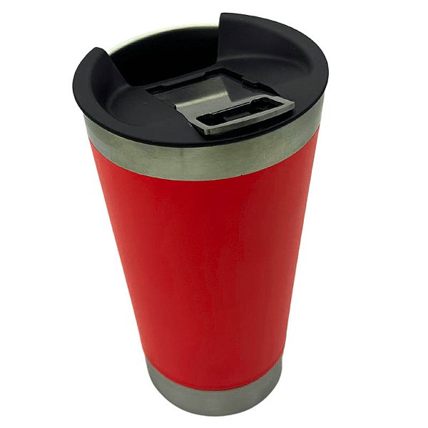 Copo térmico fosco vermelho