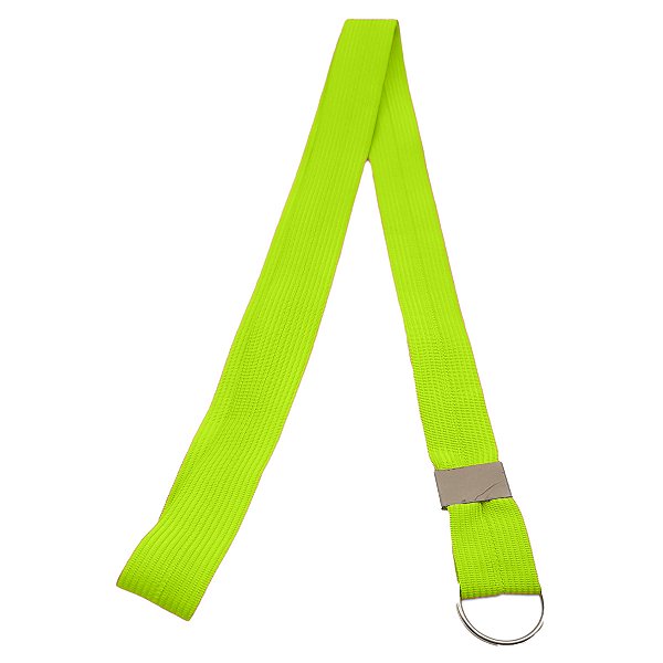 Cordão verde neon com argola para caneca -54cm