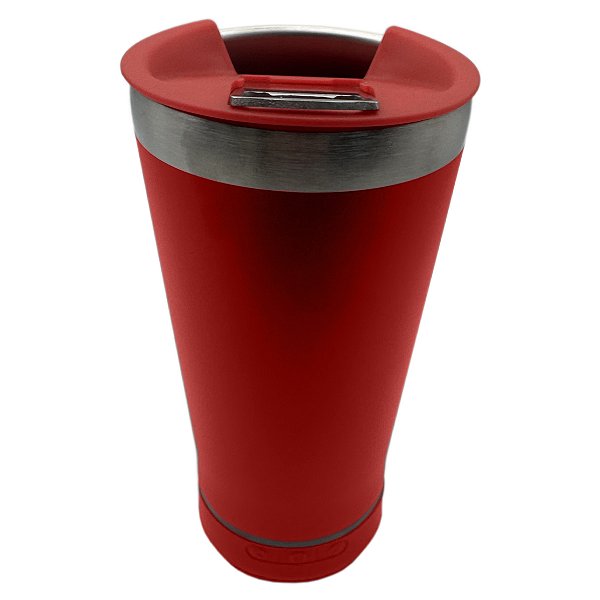 Copo térmico com som bluetooth - Vermelho