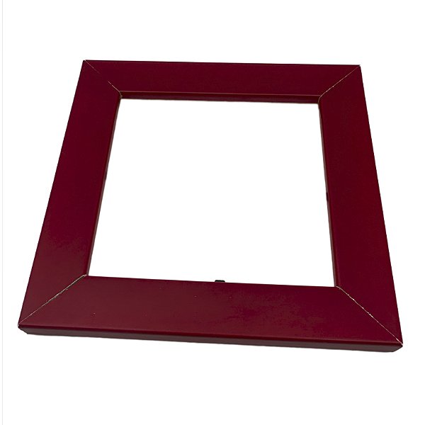 Moldura de madeira para azulejo 10x10 - vermelha