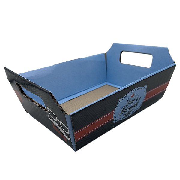 Cesta de Papelão Personalizada Você é Incrivel