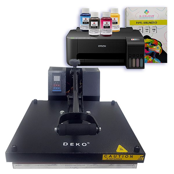 Prensa plana deko 38x38 + impressora L1250 - 110v