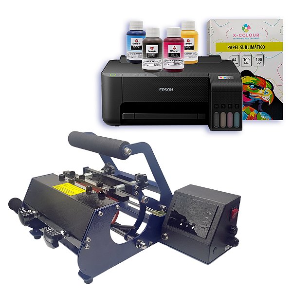 Kit - Prensa de Caneca Mundi 3x1  Plus + Impressora Epson L1250 -220v