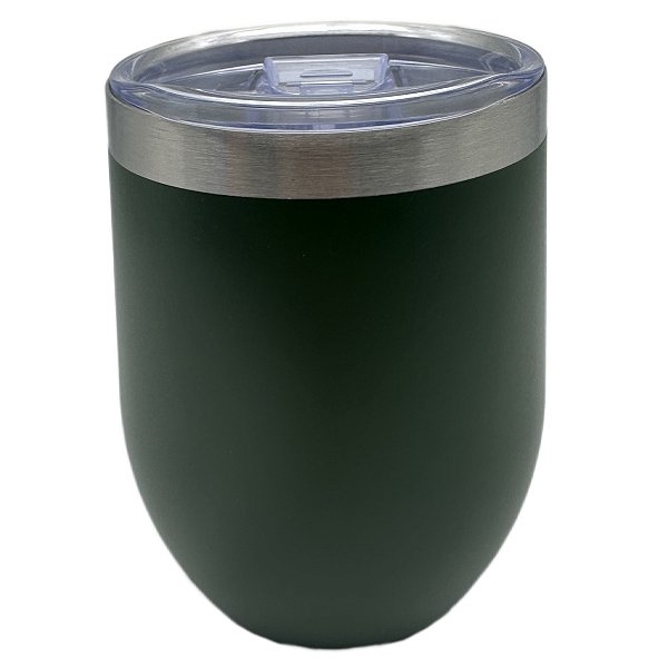 Copo térmico oval fosco- Verde Escuro