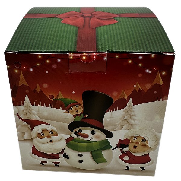 Caixinha Natalina para Caneca - Amor Paz Saúde