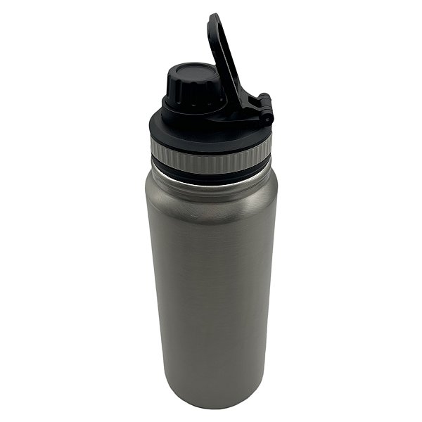 Garrafa academia 600ml - Prata