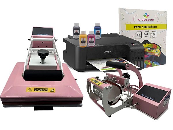 Kit Sublimachine 25x30  Rosa