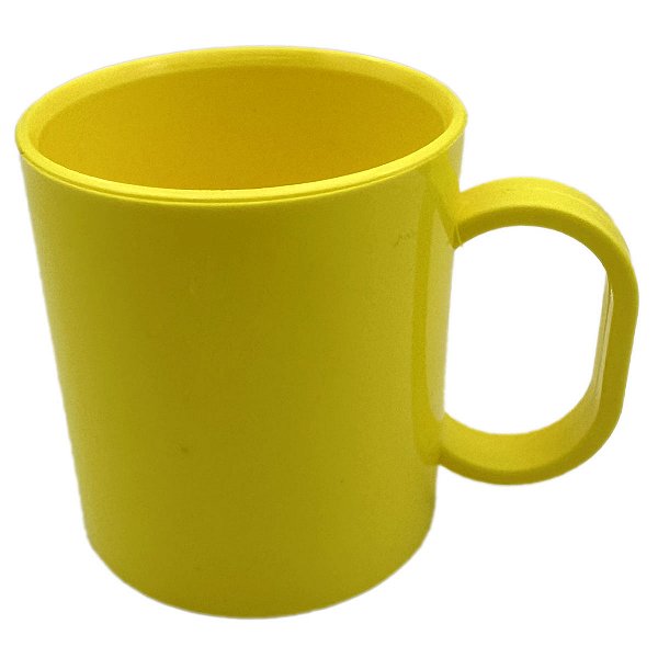 Caneca prime de polímero - amarela