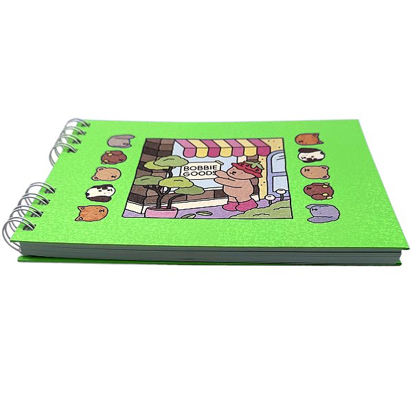 Livro para colorir Bobbie Goods Verde com Gliter