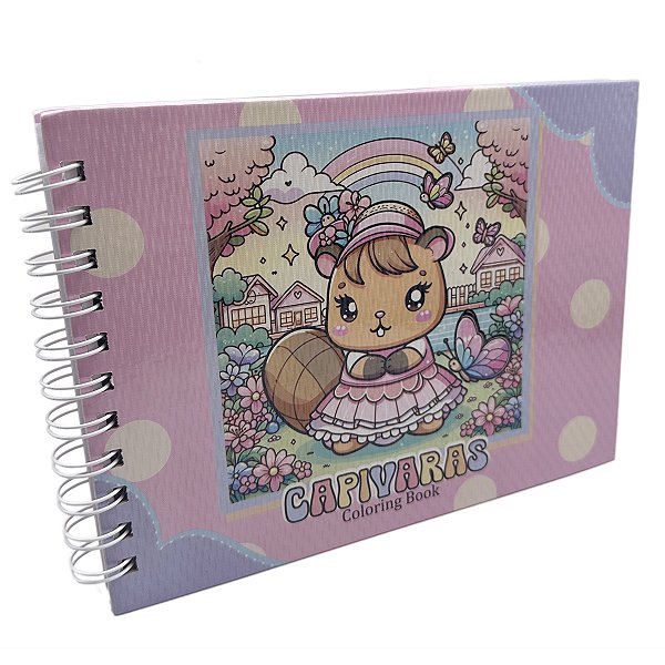 Livro para colorir Bobbie Goods Capivara rosa