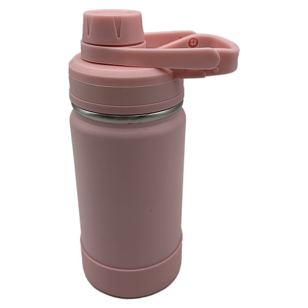 Garrafa 350 ml rosa bebê com alça academia