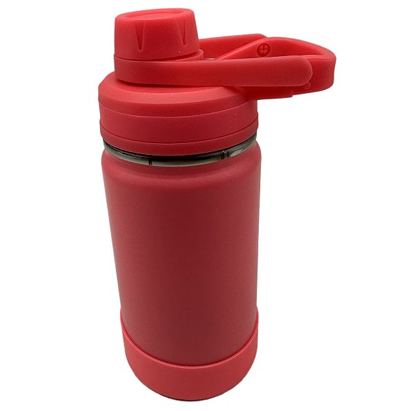 Garrafa 350 ml pink com alça academia