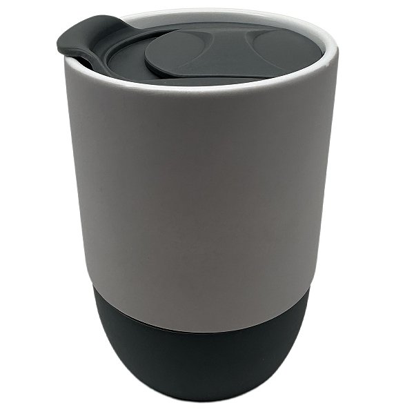 Copo buddy tampa e base silicone cinza - 325ml