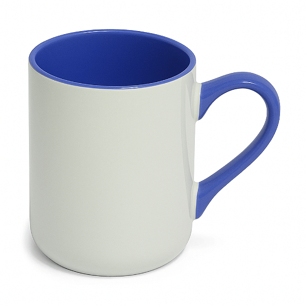 Caneca Imperial Branca alça e interior Azul