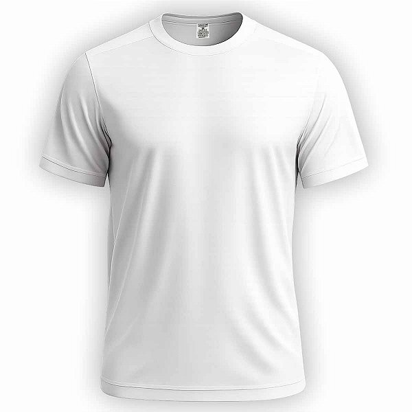 Camiseta Branca Dry Fit - P ao GG (100% Poliéster)