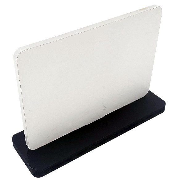 Placa Acrílica 10x7 Retroverso Horizontal Com Base