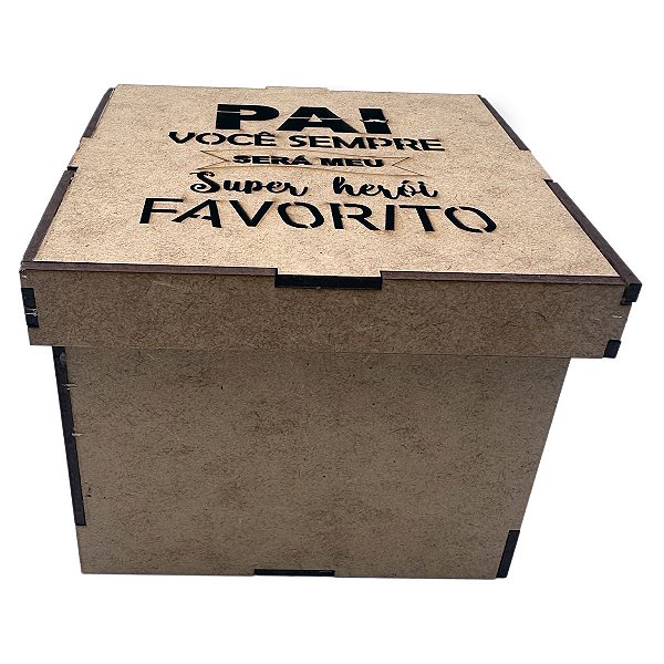 Caixa MDF Pai Herói Favorito