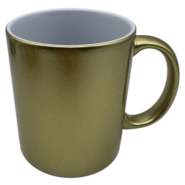 Caneca Perolizada Premium Dourada 325ml Live