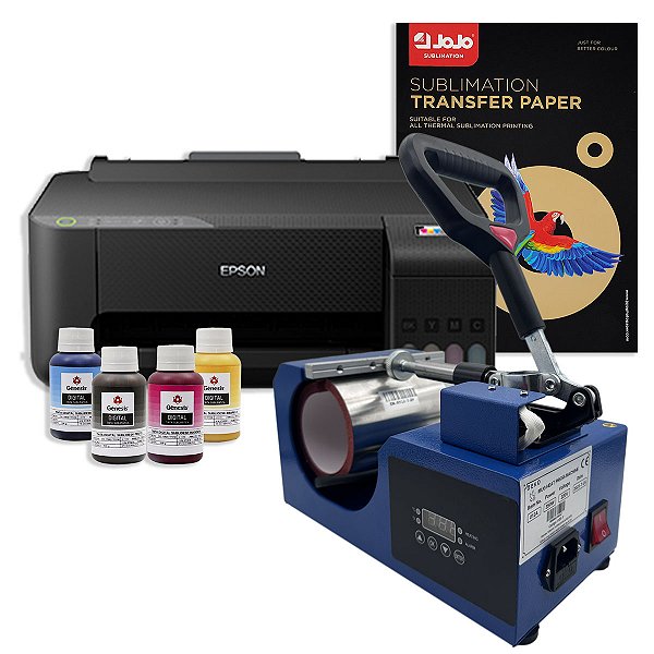 Kit Prensa de Caneca Deko + Impressora Epson L1250 - 110v