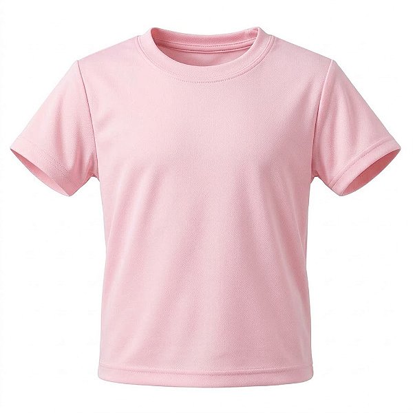 Camiseta Rosa Bebê Infantil (02 ao 14)