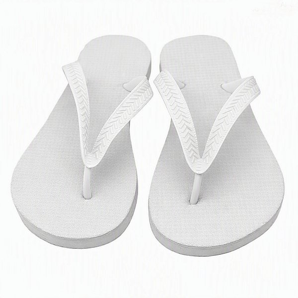 Chinelo para Sublimação com Sola e Tira Branca (Par)