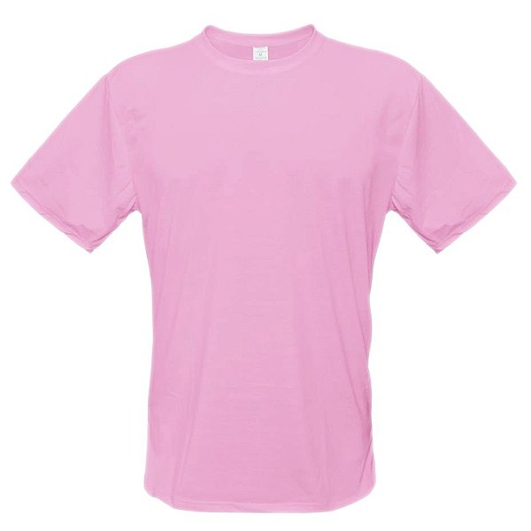 Camisa infantil ROSA CLARO para sublimar 100% poliéster (1 a 14